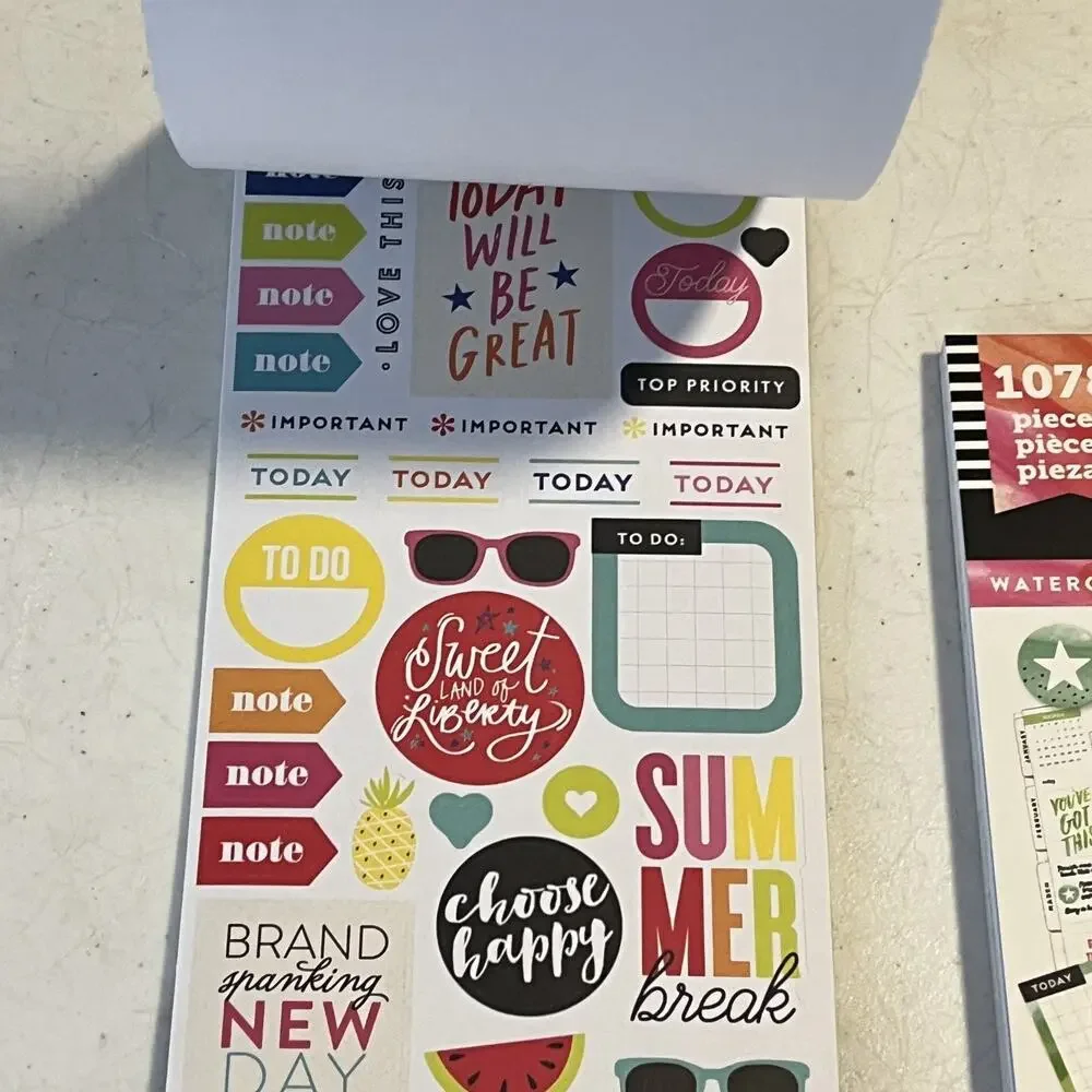 The Happy Planner Sticker Book Set of Two Journaling & Scrapbooking